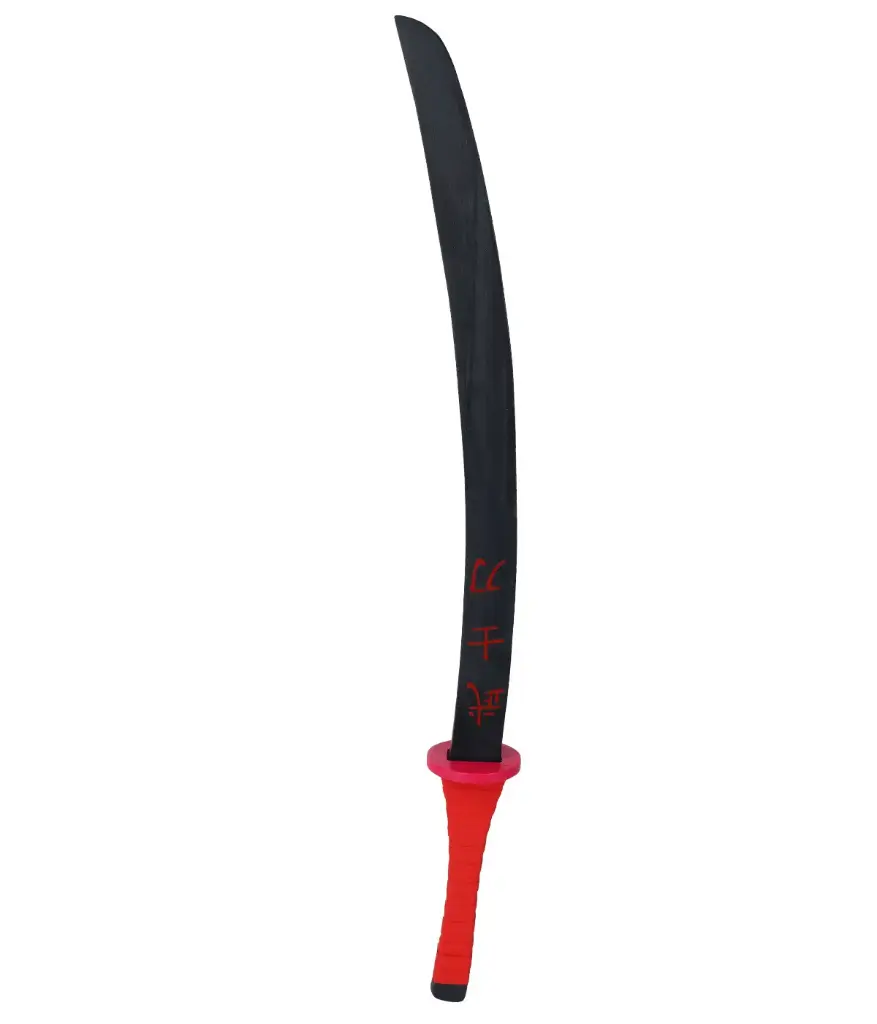 Black Samurai's Wooden Blade - Age 5+Yrs - Size: 65*9*1.7 CM