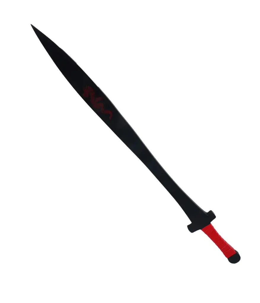 Black Dragon Wooden Sword - Size: 100*10*1.7 CM