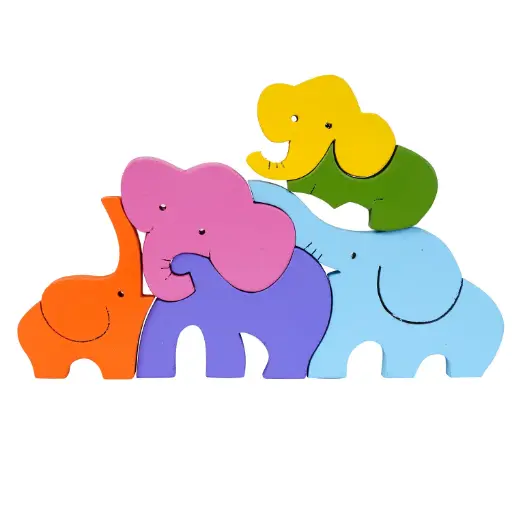 Elly - The Elephant Family - Wooden Toy - Age 3+Yrs