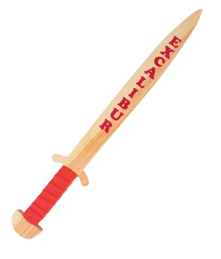 Excalibur Wooden Sword - Age 5+ Yrs - Size : 52*10*1.7 CM