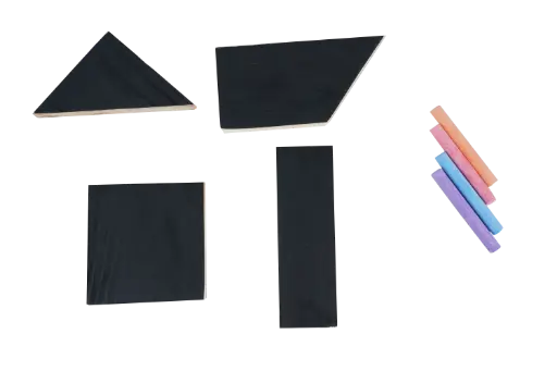 Wooden Chalk Board Blocks