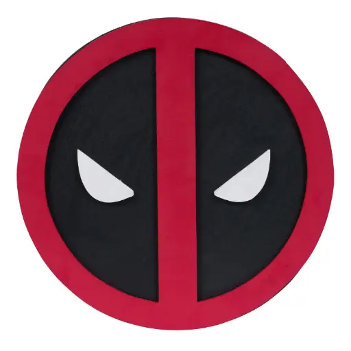 Deadpool Icon Wooden Wall Art - Size: 33*33*6 CM