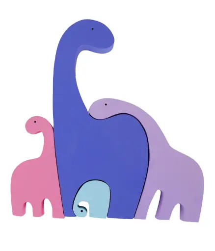 Mighty Dino Family - Wooden toy - 3+ Yrs