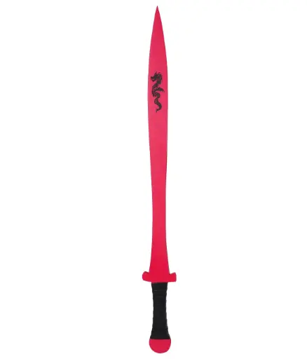 Red Dragon Wooden Sword - Size: 100*10*1.7 CM